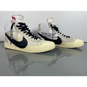 Off-White x Nike Blazer Mid The Ten White/Black-Muslin AA3832-100 Men's 11.5